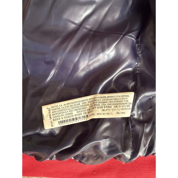 Zara Men’s Red Puffer Coat - Size L - Picture 8 of 9